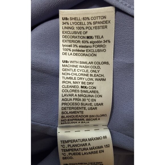 WHBM Blue & White Striped Poplin Twist Front Midi Shirt Dress Sz 10 Preppy - Picture 11 of 11